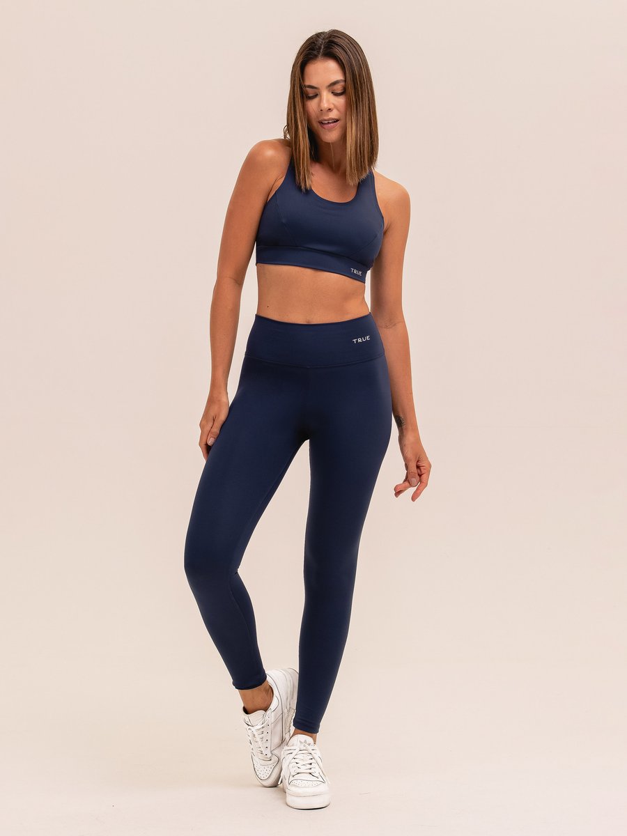 Conjunto Legging e Top Nadador EMANA - Marinho